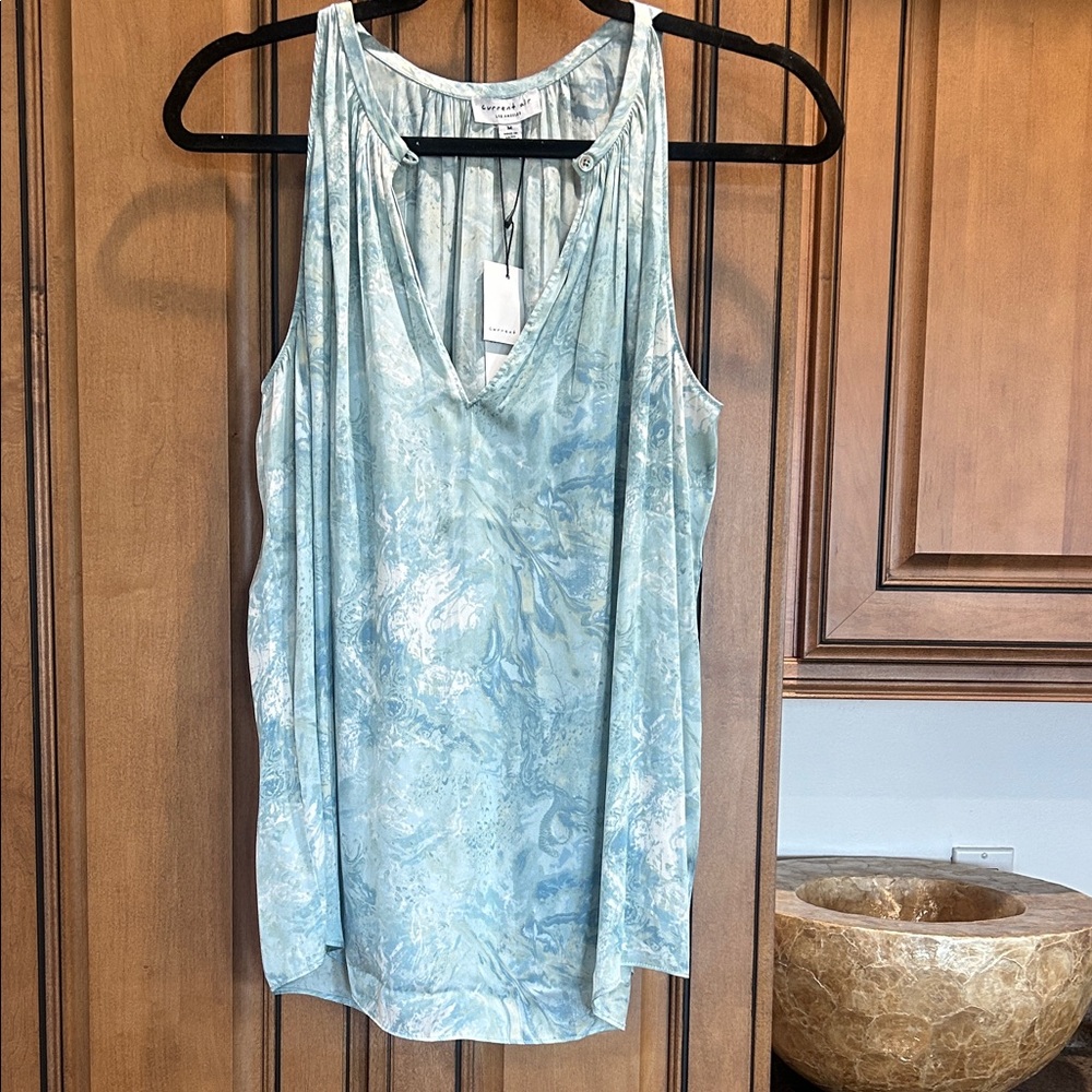 Current Air Light Blue Marble Tank Top